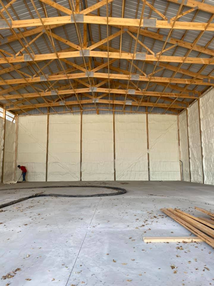 Pole Barn Insulation Coverage Near Boone Iowa